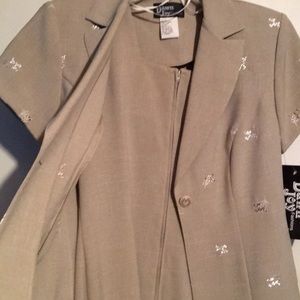 A knee length dress with over coat !